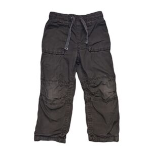 3/$20 Woodland Lined Pants Drawstring Waist Reinforced Knee Brown Boys Size 3